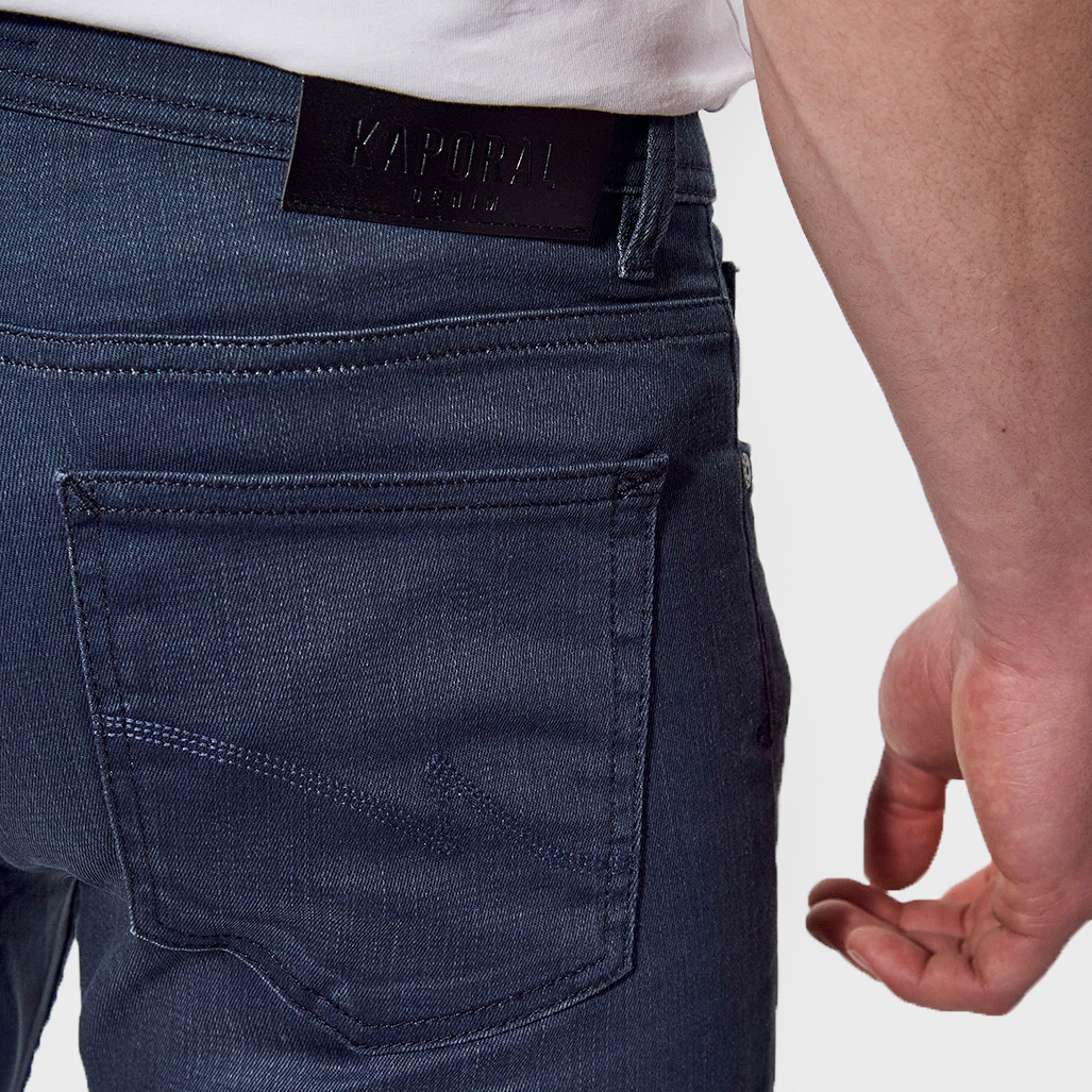 DARKK  Jean slim Homme enduit