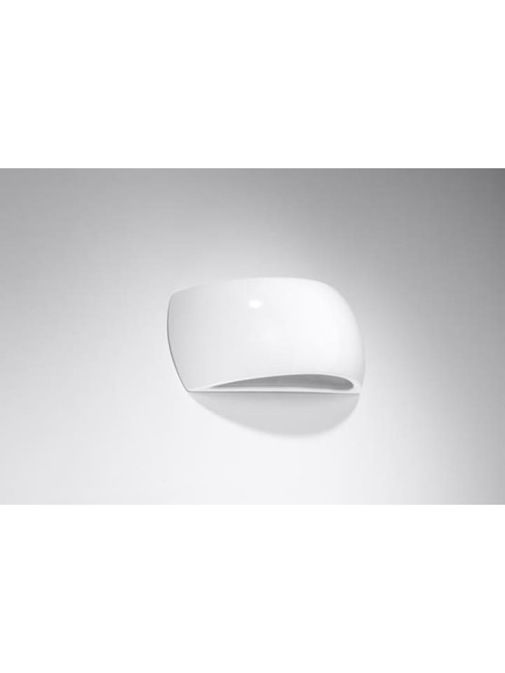 Nice Lamps Wandleuchte, lackiert PALERMO weiß glänzend (L)32cm (B)9cm (H)13,5cm günstig kaufen onesize