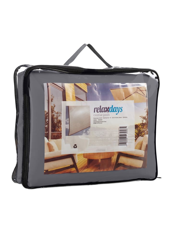 relaxdays Sonnensegel in Grau - (B)400 x (T)400 cm günstig kaufen onesize