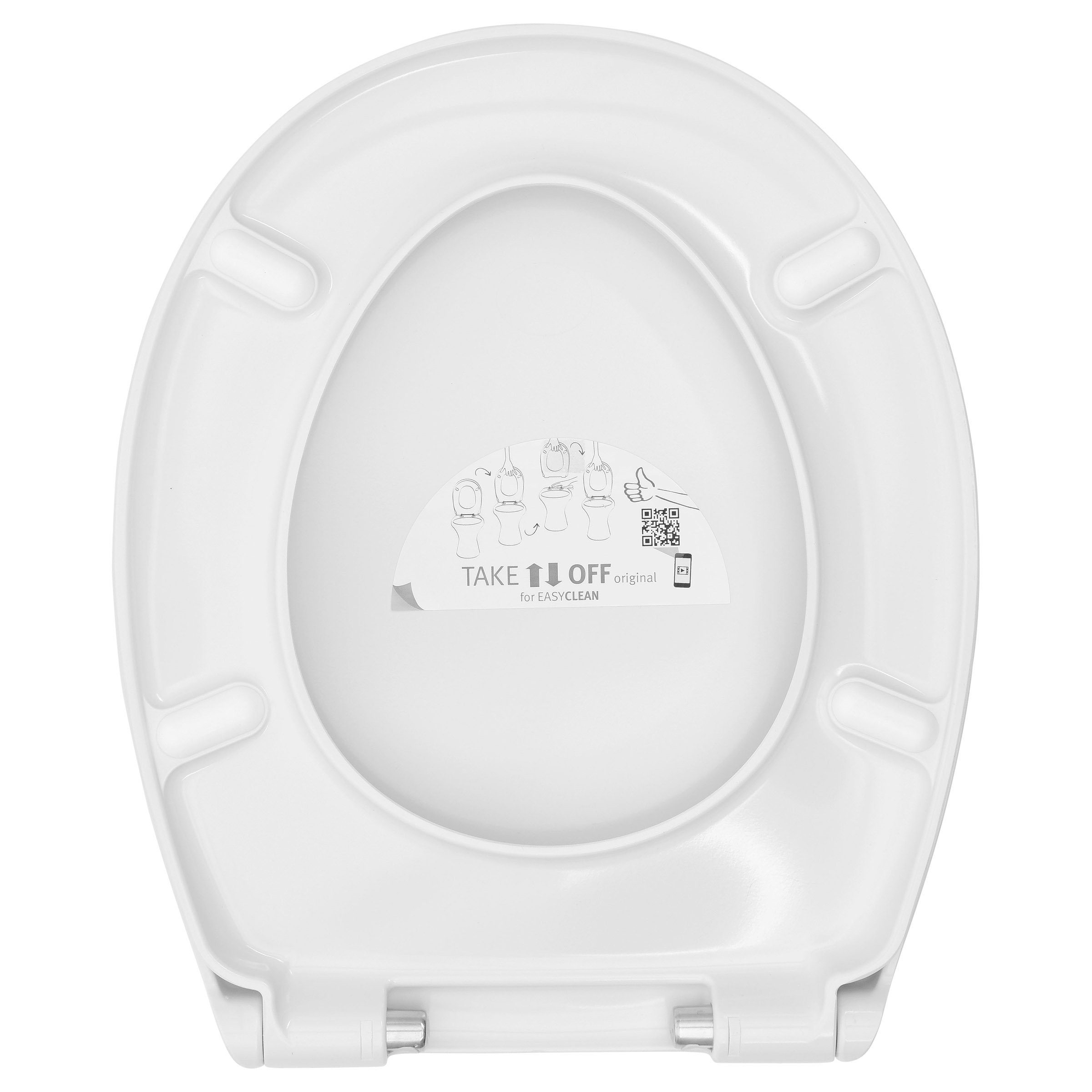 LUVETT WC-Sitz Diamant S100 (Inklusive 3 Befestigungsarten), mit Original SoftClose® Absenkautomatik, Duroplast