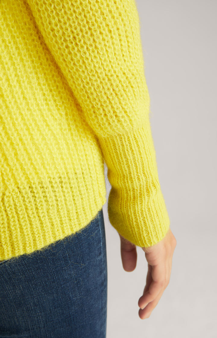 Strickjacke in Gelb