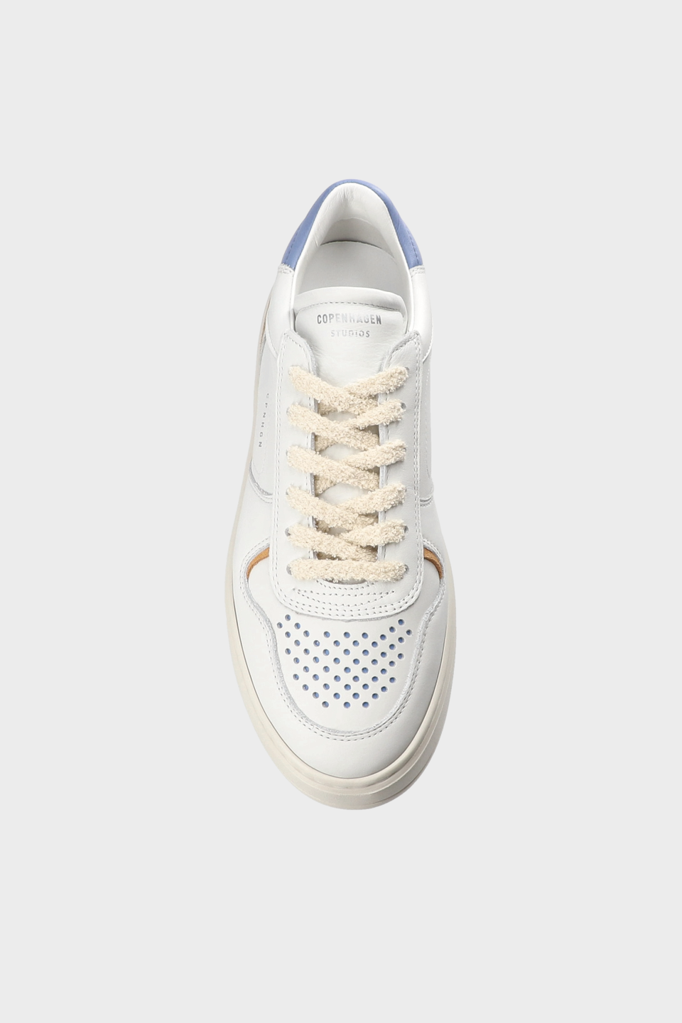 CPH76 leather mix white/light blue