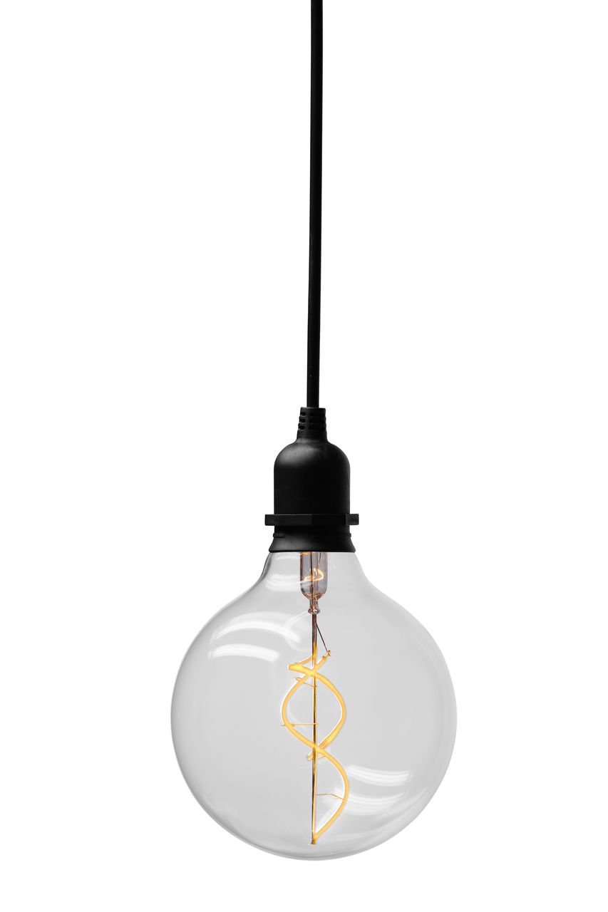 Weles 3er Set Glaskugel Glow klar Batteriebetrieben