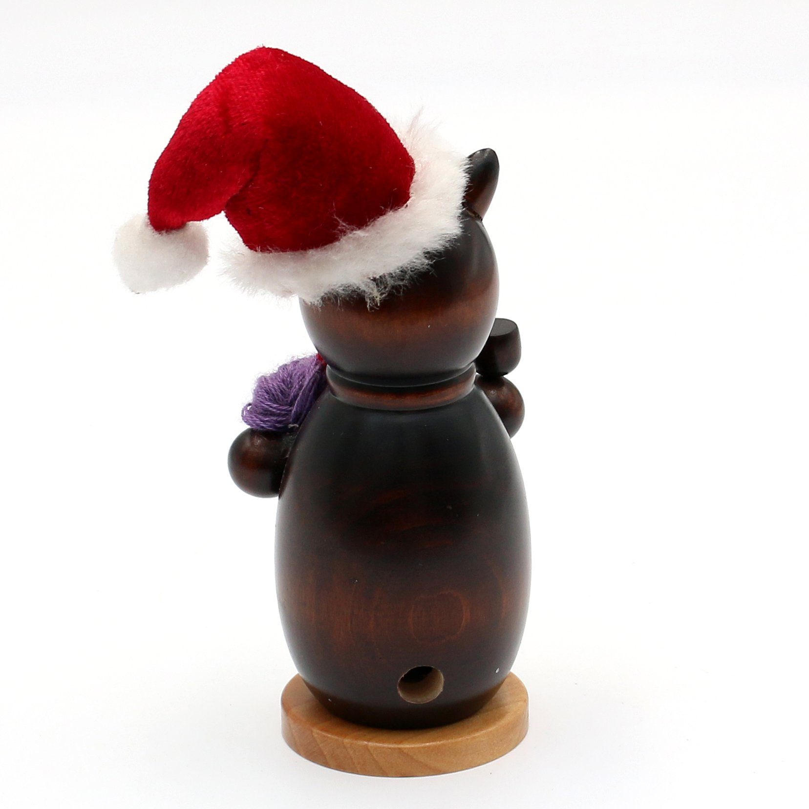 Dekohelden24 Räuchermännchen Holz-Räuchermann Katze, in schwarz, ca. 13 cm, (1 St)