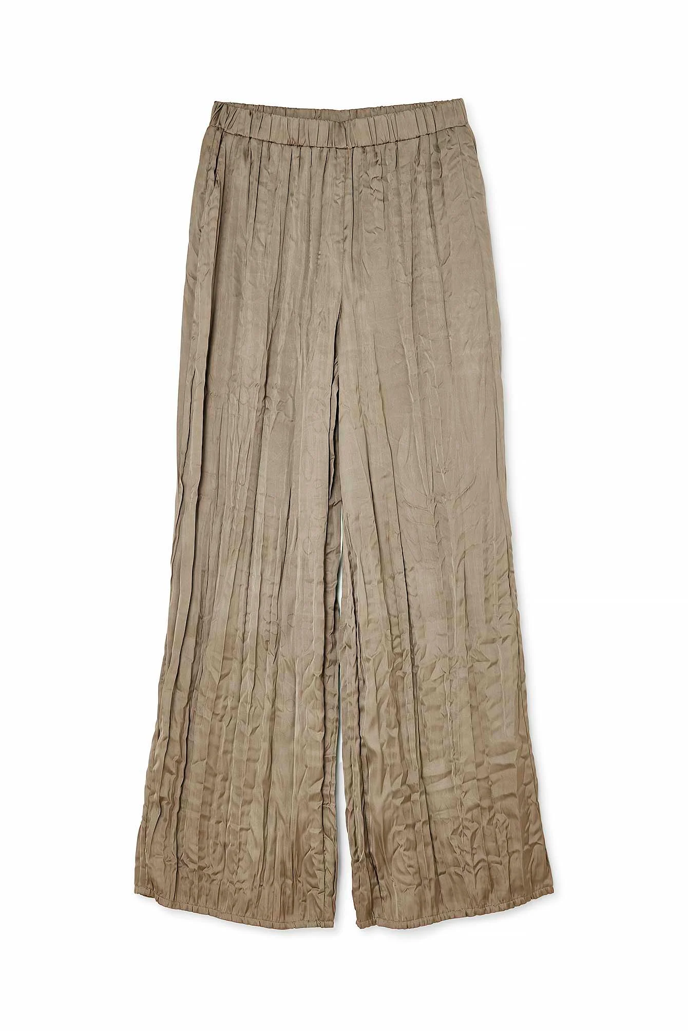 Fließende Hose mit elastischem Bund und Falteneffekt