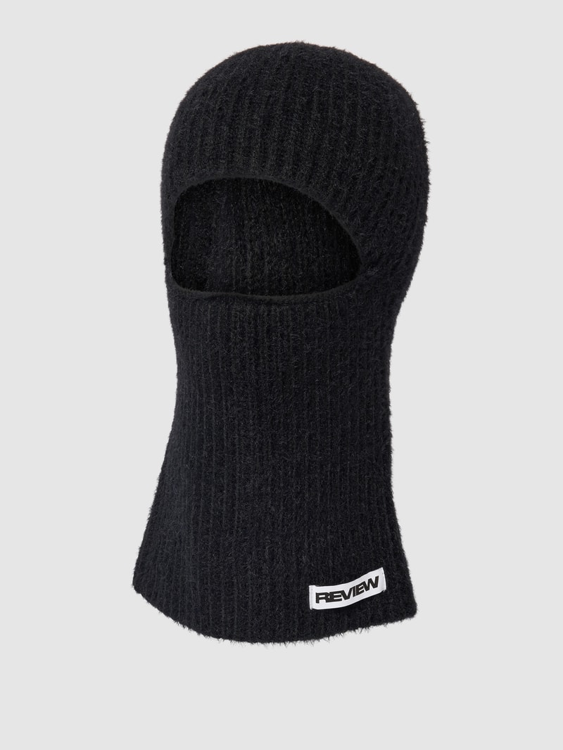 alaklava mit Label-Detail in schwarz
