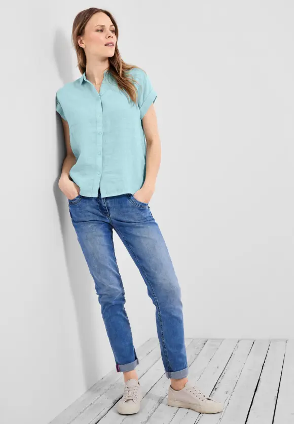 CECIL Leinen Chambray Bluse
