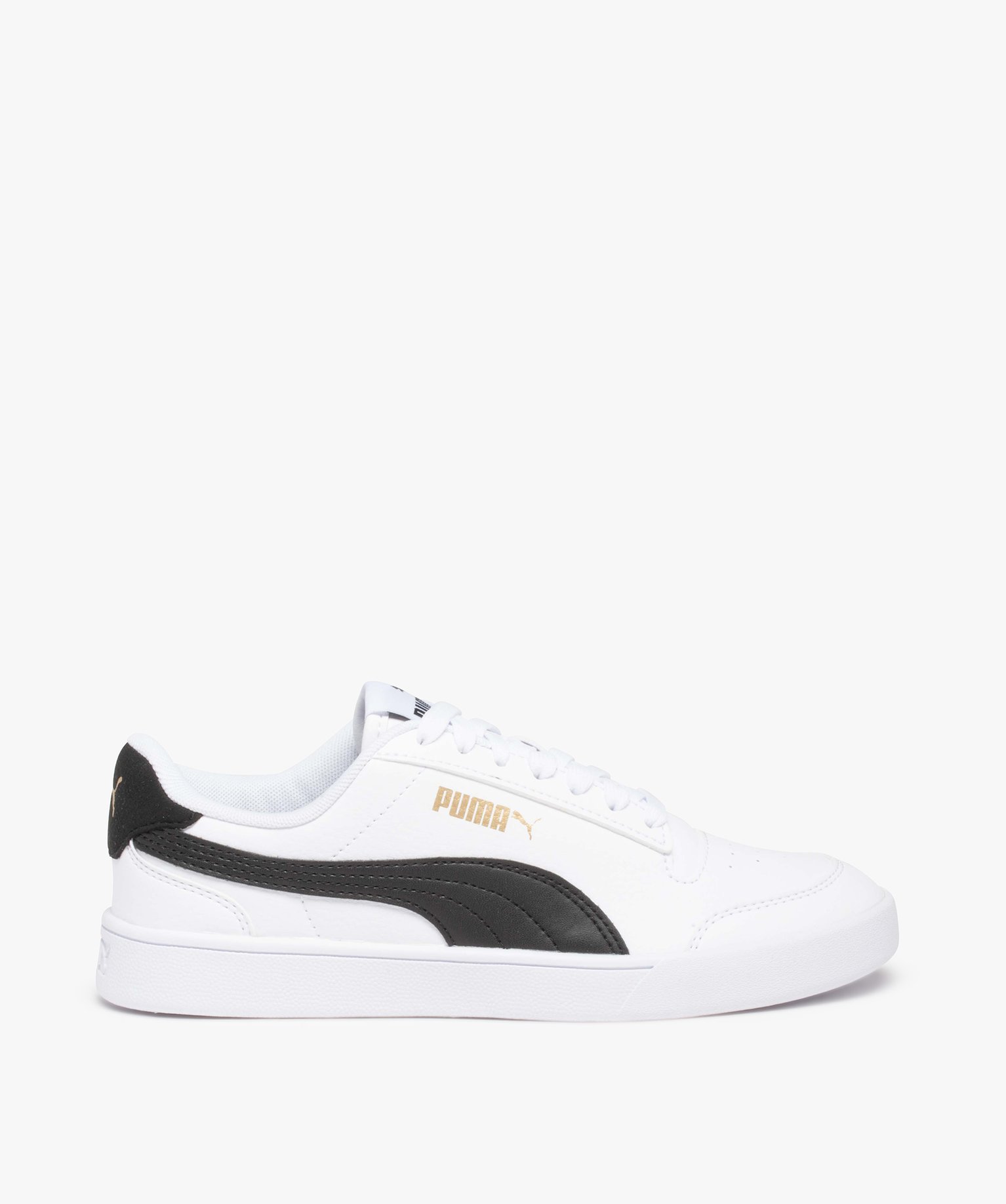 Baskets Garçon bicolores à lacets – Puma Shuffle blanc | GEMO