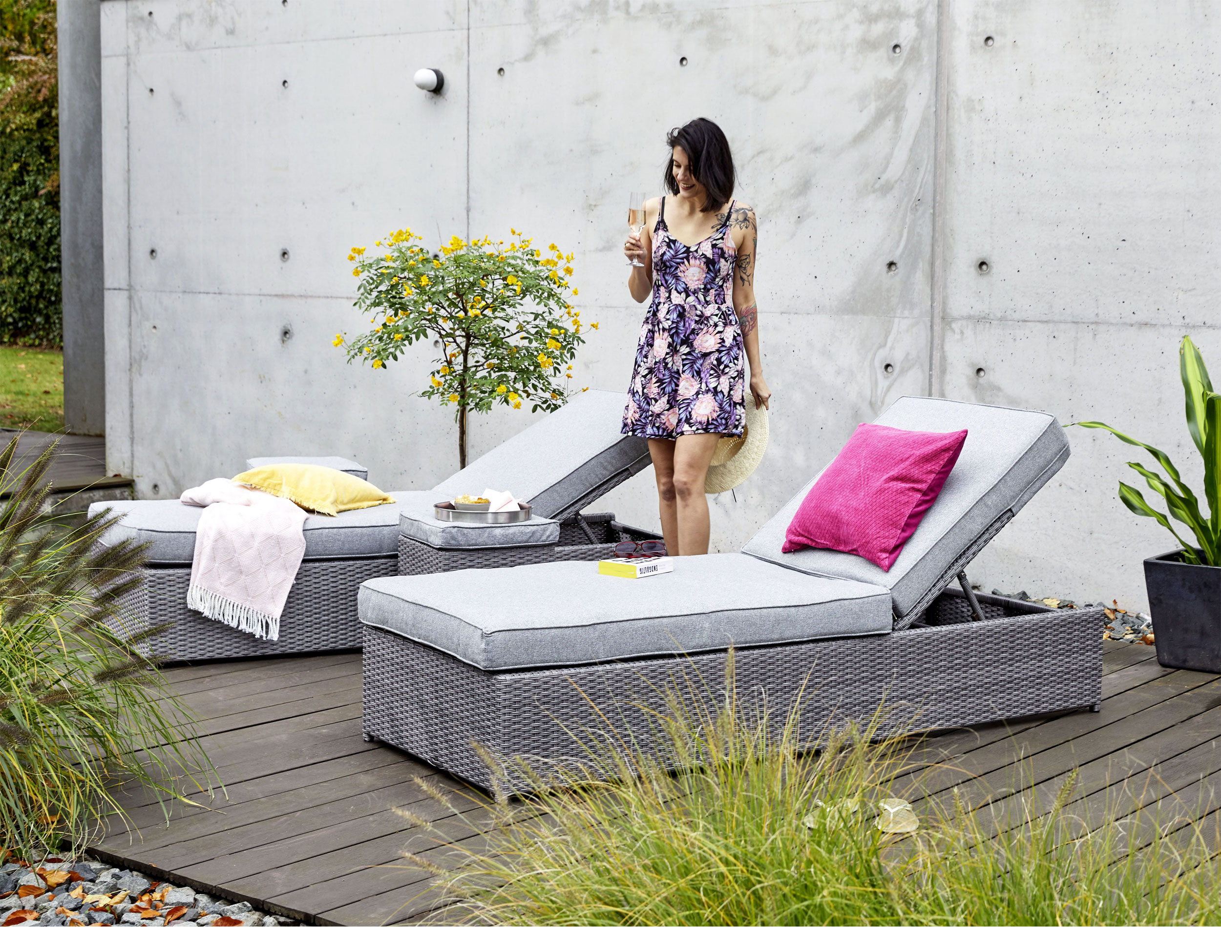 OUTDOORGartenliege Einzelelement