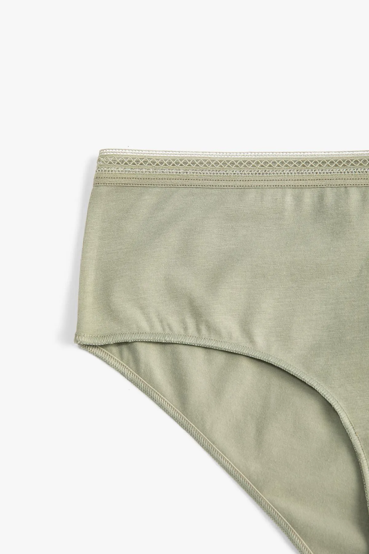 Koton  Hipster-Höschen, Basic-Taille aus Baumwolle, Spitze