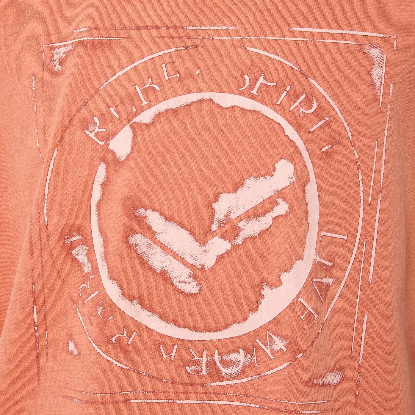 SAUL   T-shirt orange Homme en 100% coton