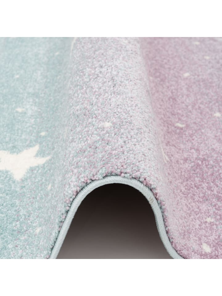 Pergamon Kinder Teppich Maui Kids Wolkenhimmel in Rosa günstig kaufen
