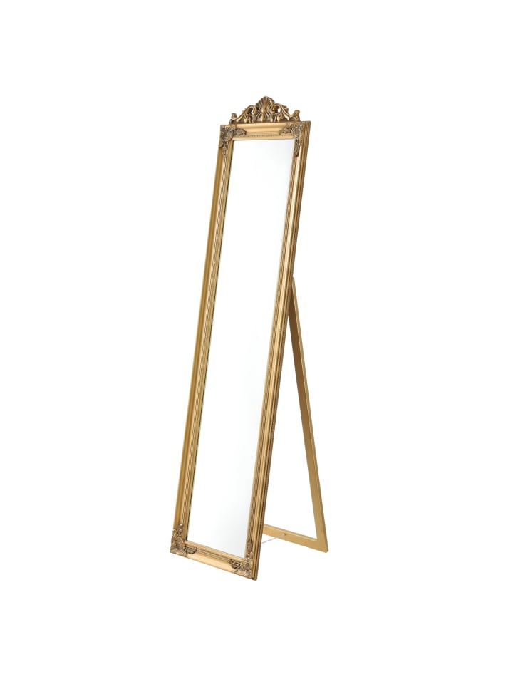 en.casa Standspiegel Arezzo in Gold (H)160cm (B)5cm (L)40cm günstig kaufen onesize
