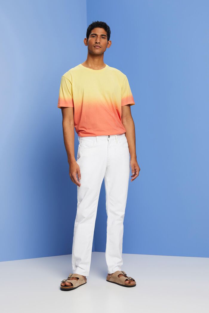 Weiße Stretch-Jeans