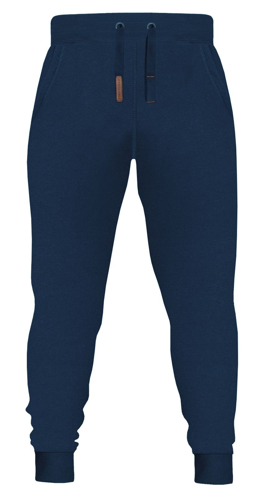 GYMAMBA Jogginganzug Herren leather blau (2-tlg), mit Kapuze