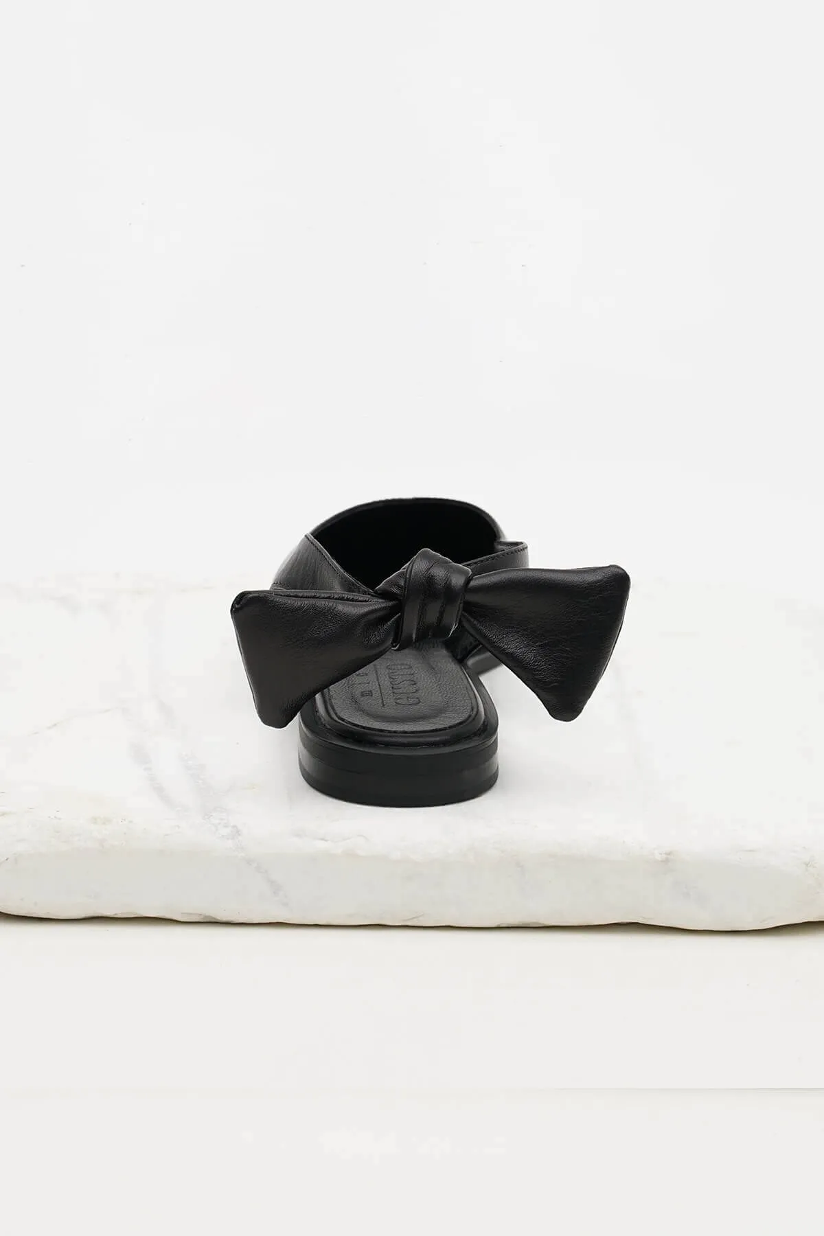 Mio Gusto  Bonny Daily Ballerina-Schuhe aus echtem Leder in Schwarz für Damen