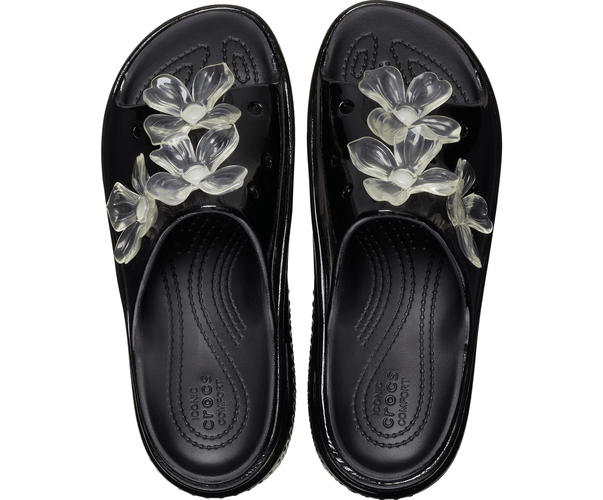 Stomp Hyper Floral High Shine Slide