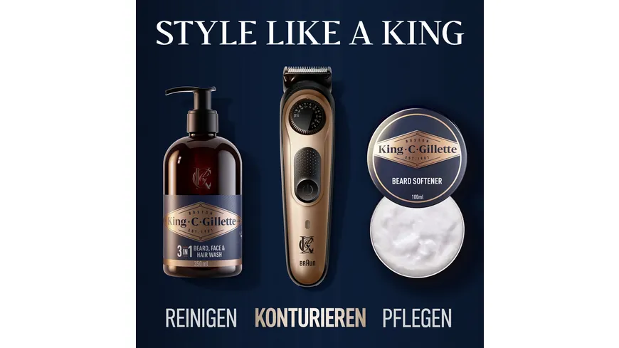 King C. Gillette Bartschneider Elektrischer Barttrimmer PRO