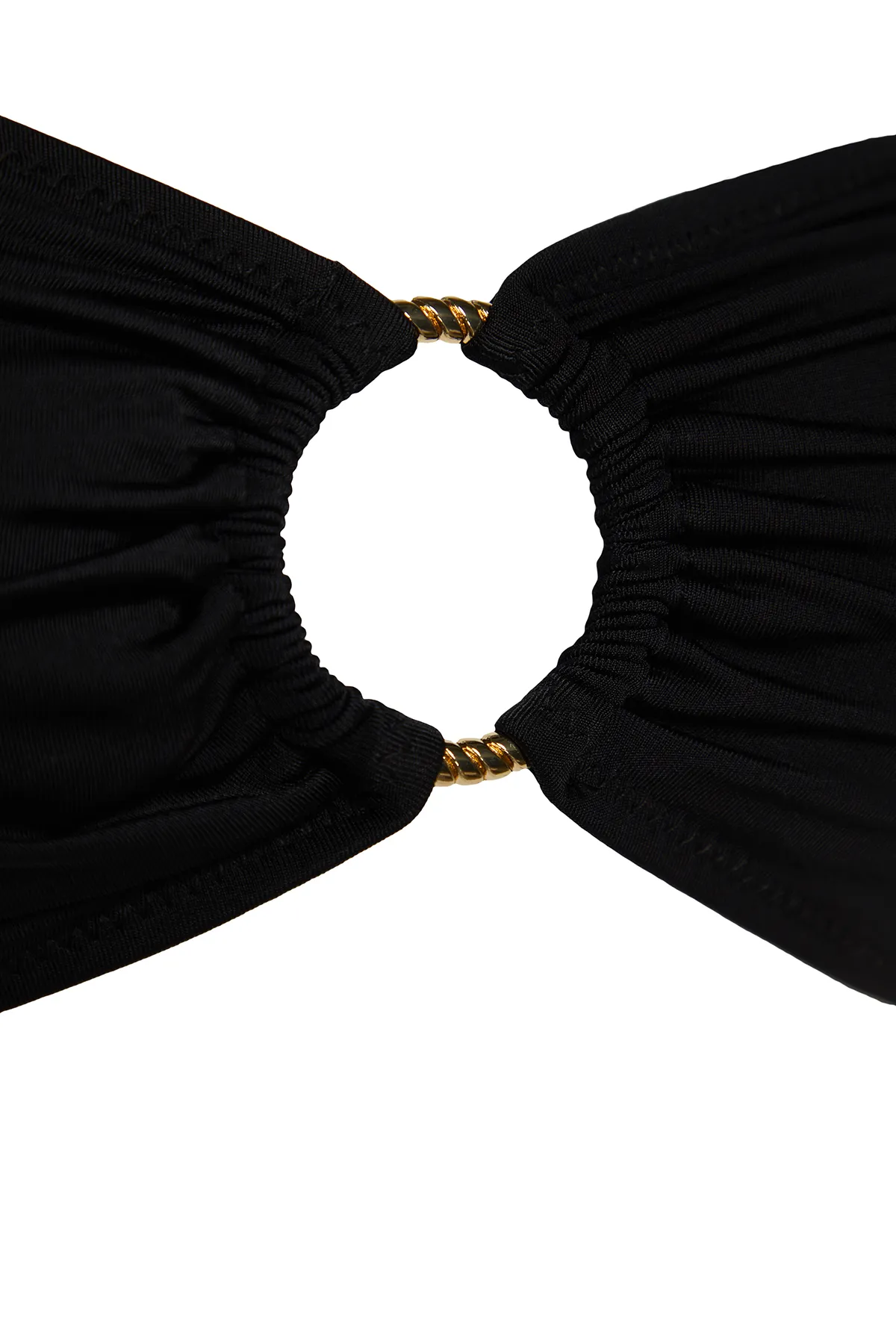 Trendyol Collection  Schwarzes trägerloses Bikinioberteil mit Accessoires TBESS22BU00001