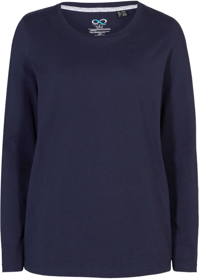 Essential Langarmshirt mit Rundhalsausschnitt, seamless