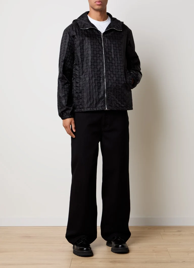 Givenchy Windjack με κουκούλα και τύπωμα λογότυπου