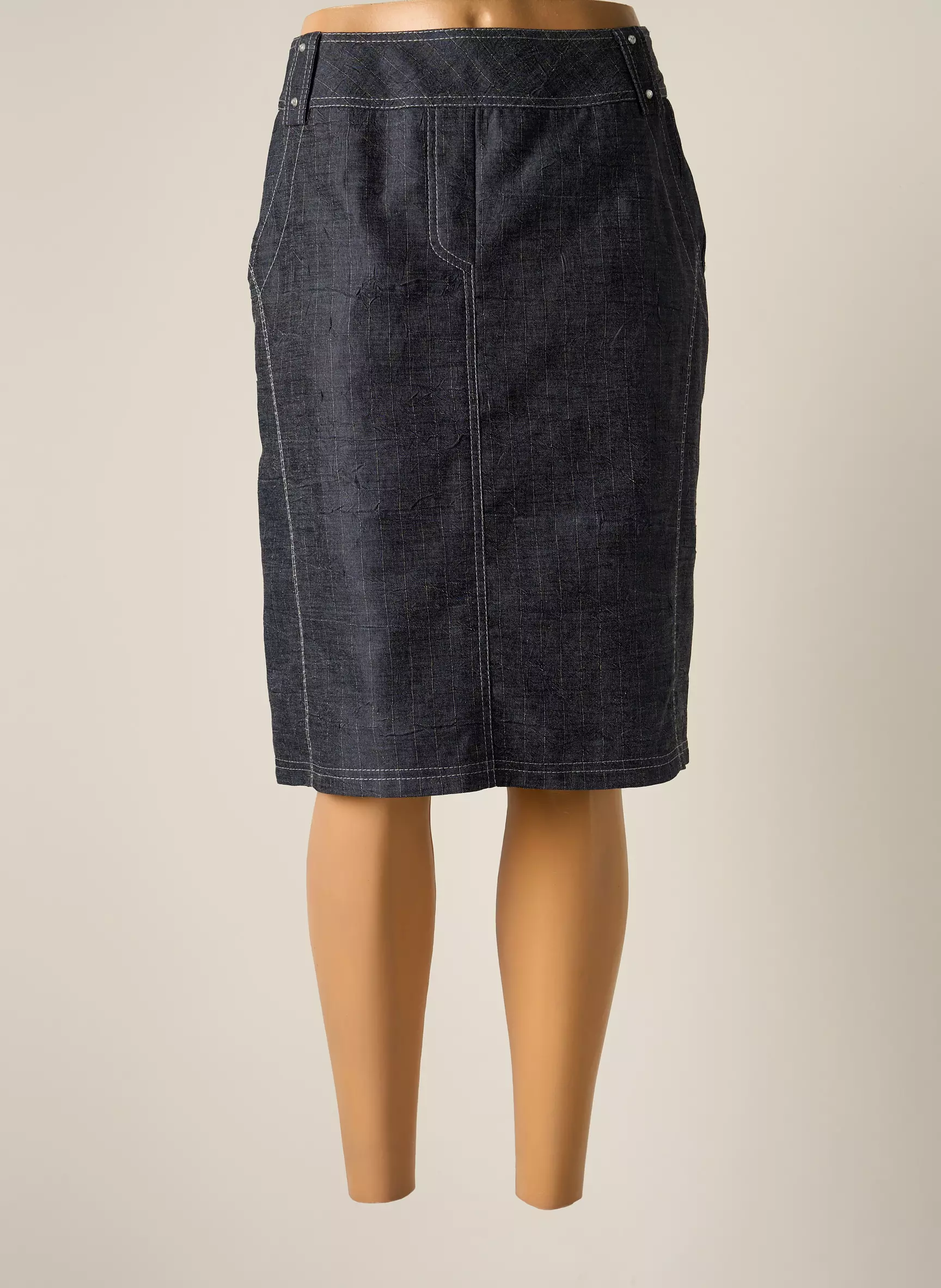 Jumfil Jupes Mi Longues Femme couleur gris