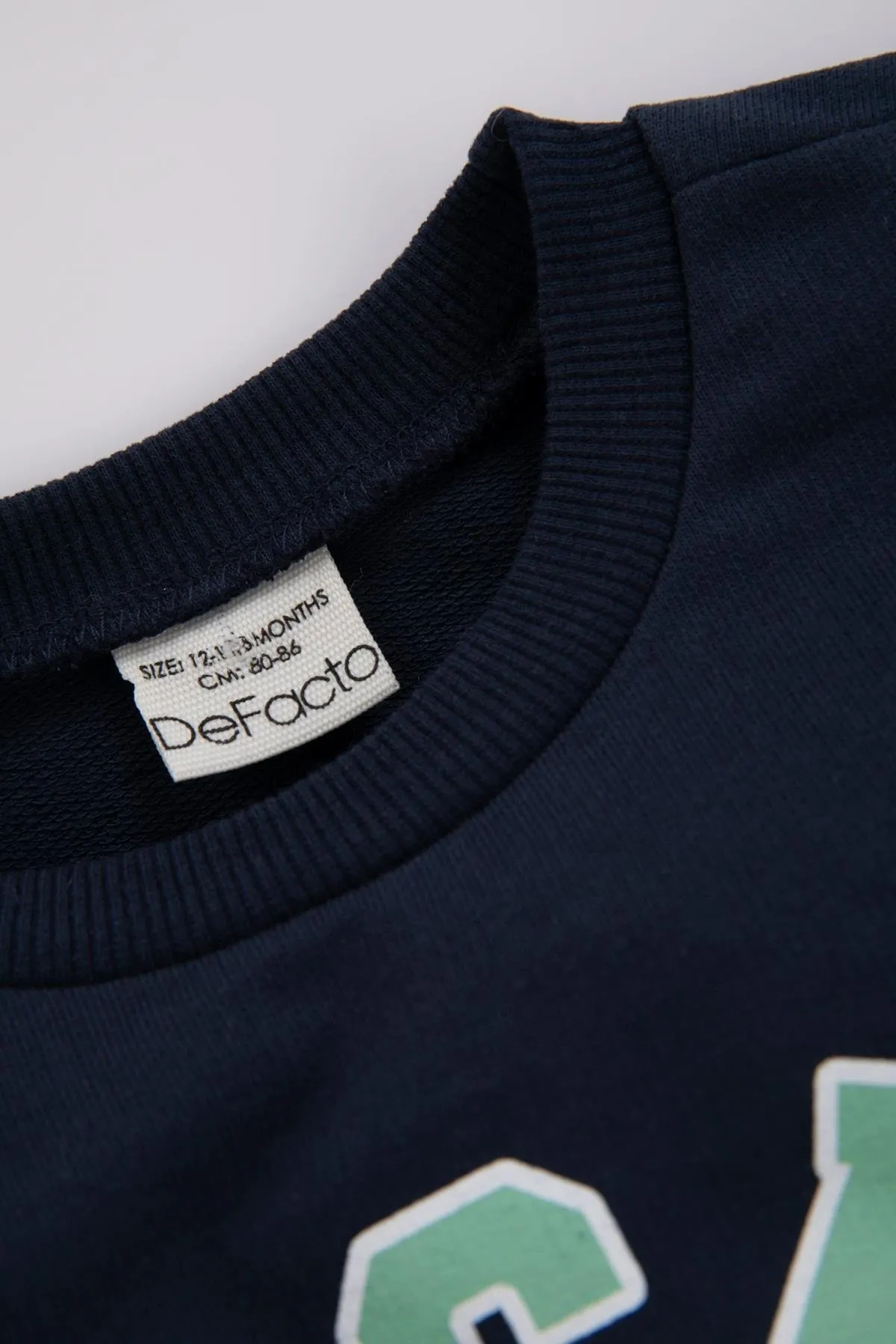 DeFacto  Bedrucktes Sweatshirt mit Rundhalsausschnitt für Babys (Jungen).