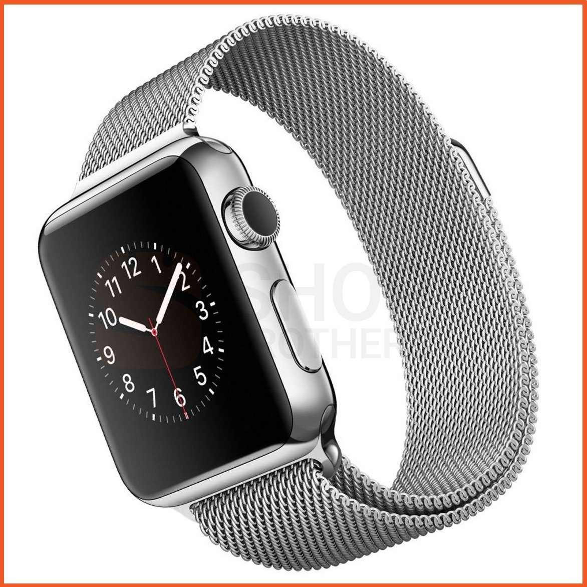 Shopbrothers Smartwatch-Armband Edelstahl Milanese Magnetisch Armband Mesh Gewebe, Leicht, Magnetisch, Dünn