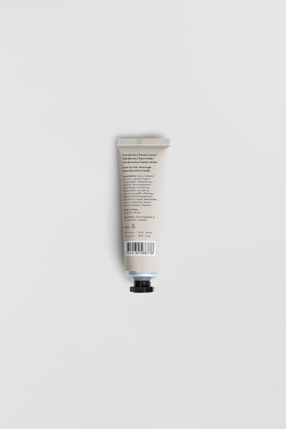 Moisturizing hand cream