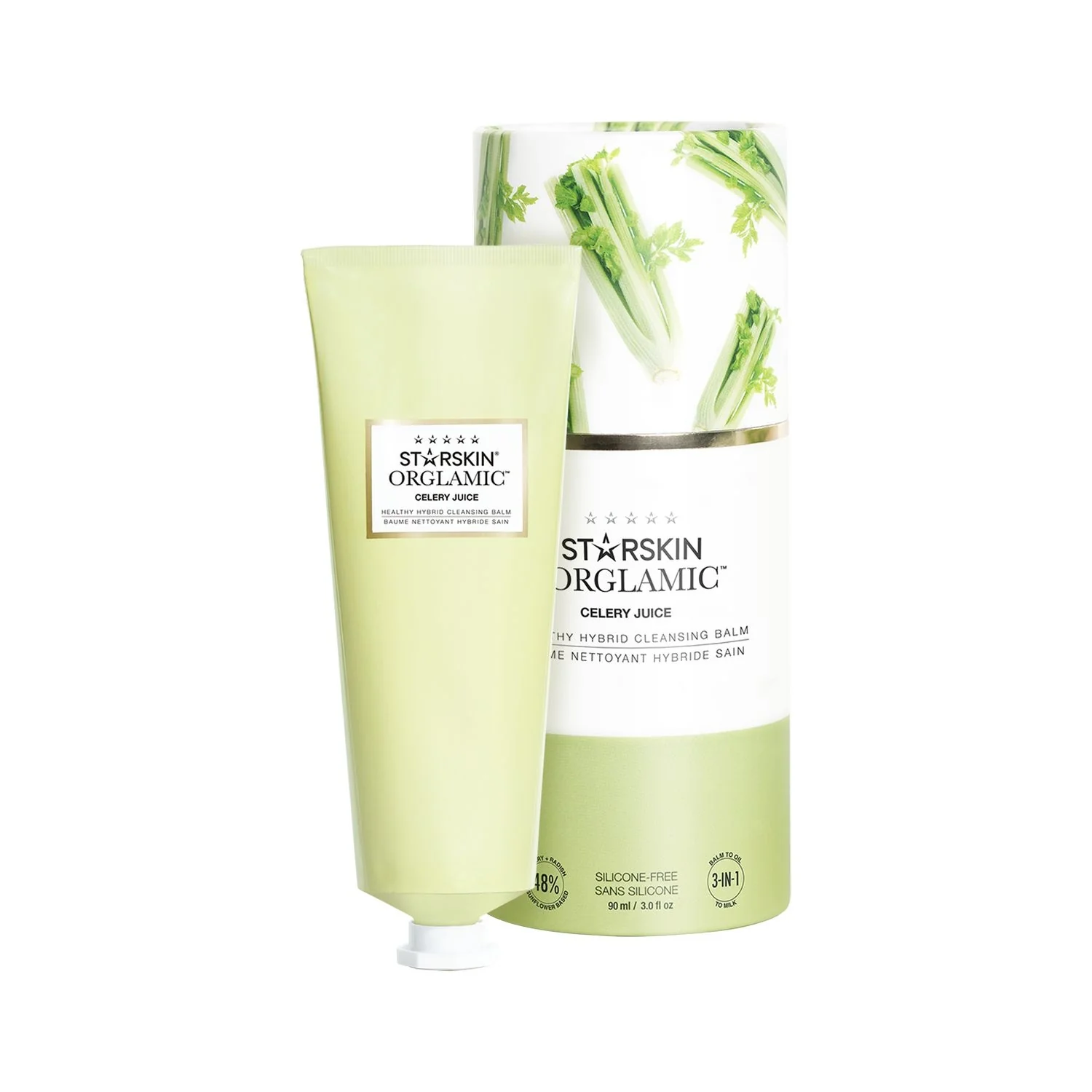 Orglamic ORGLAMIC™ Balsam de curățare hibrid sănătos cu suc de țelină - Cremă de curățare facială