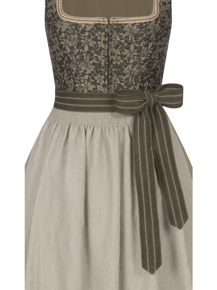 Nübler Midi Dirndl Gina in Oliv günstig kaufen