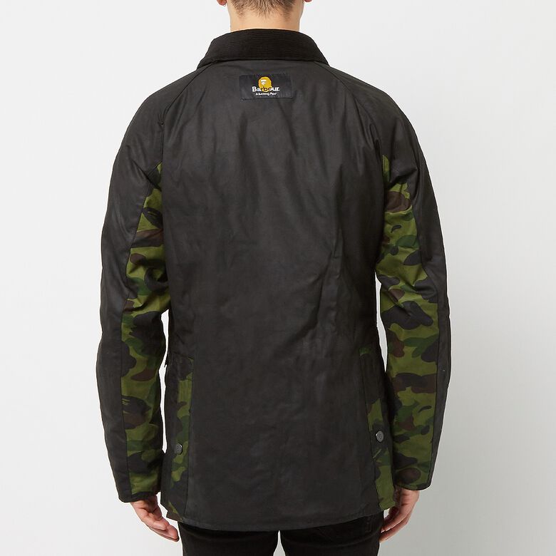A Bathing Ape Barbour x Bape 1st Camo Bedale Jacket black
