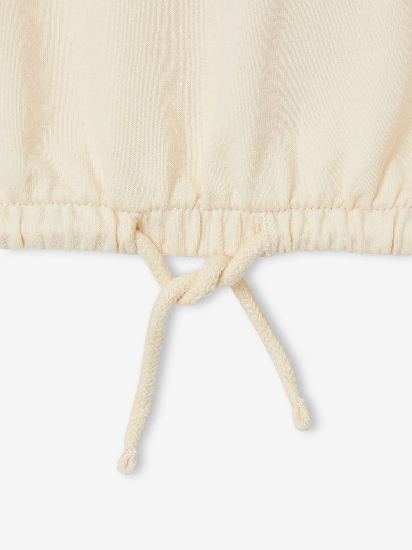 Vertbaudet Mädchen Sport-Sweatshirt mit Recycling-Polyester - wollweiß