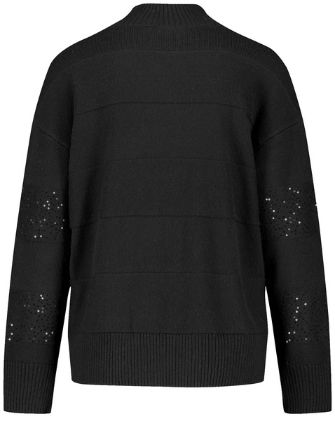 Pullover mit Turtleneck und Dekor