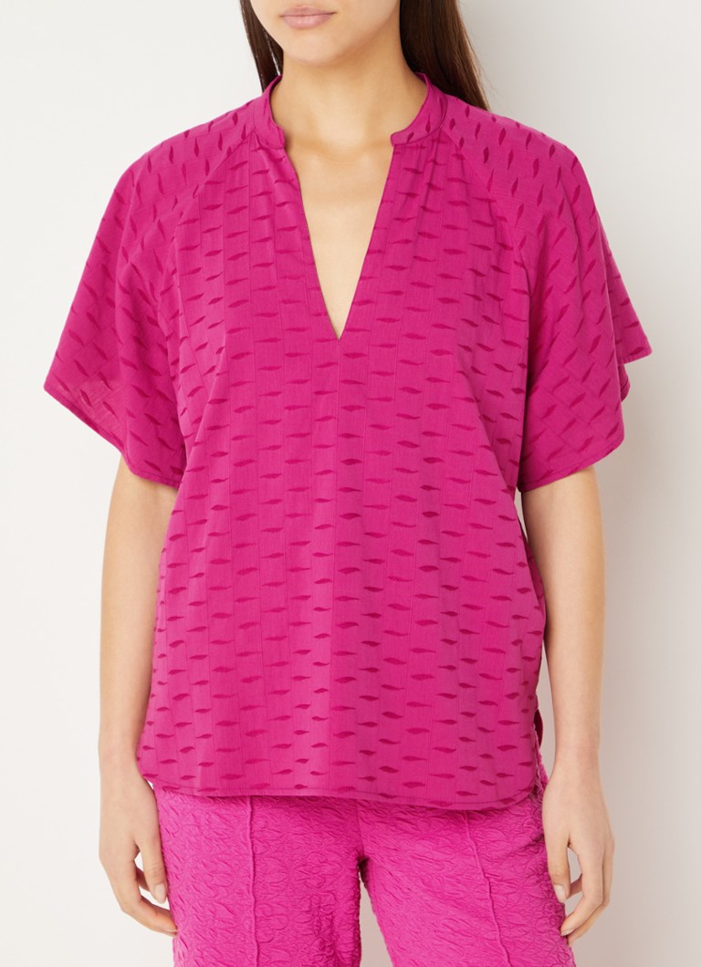 Τουνίκ με στάμπα Refined Department Missy και V-λαιμόκοψη