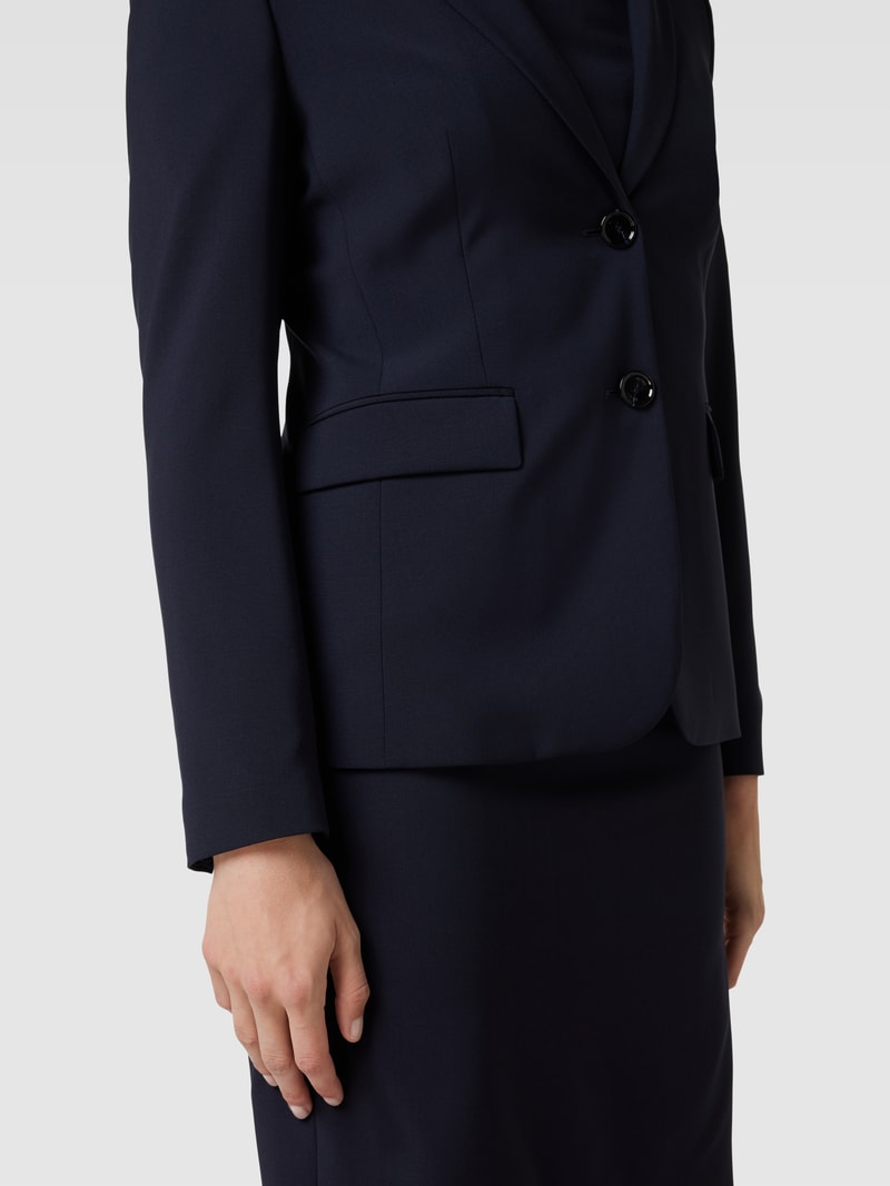 Blazer mit Pattentaschen Modell 'Juleah' in marineblau