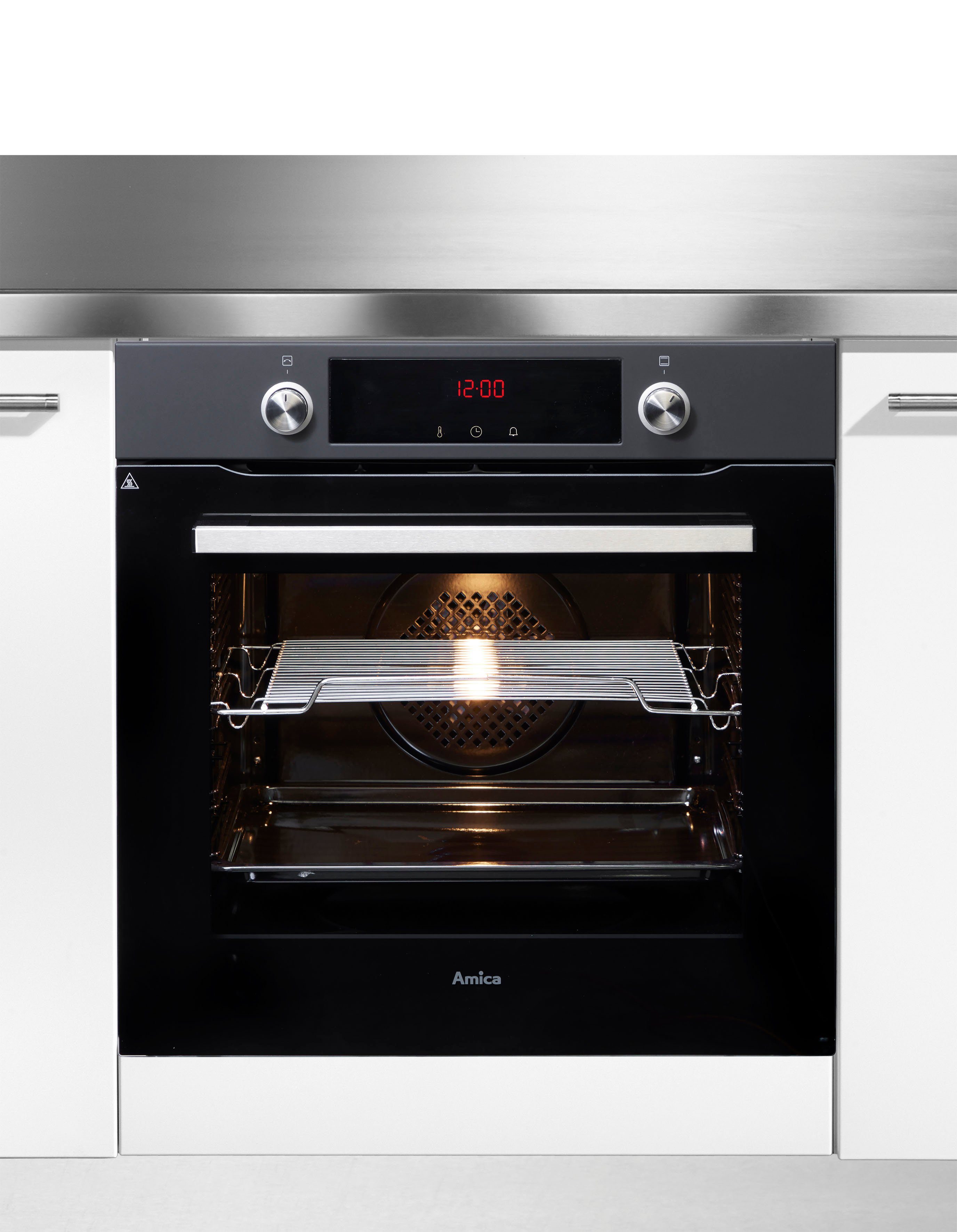 Amica Pyrolyse Backofen EBPX 945 600 SM, Pyrolyse-Selbstreinigung, XXL-Garraum