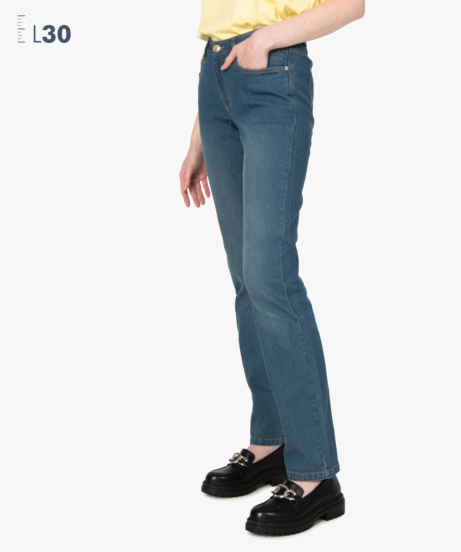 Jean femme coupe Regular – L30 stone | GEMO