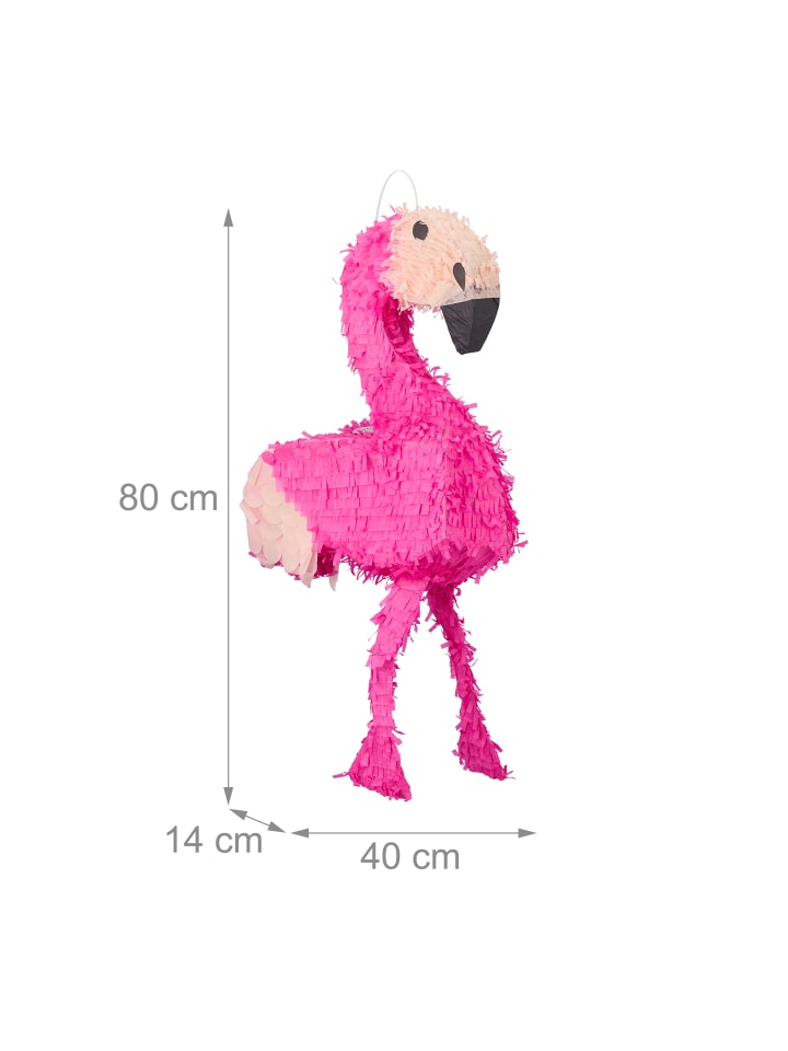 relaxdays Pinata Flamingo in Rosa/Pink günstig kaufen onesize