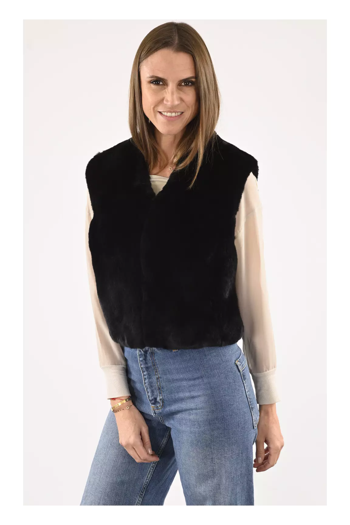 La Canadienne Autres Gilets Femme couleur noir