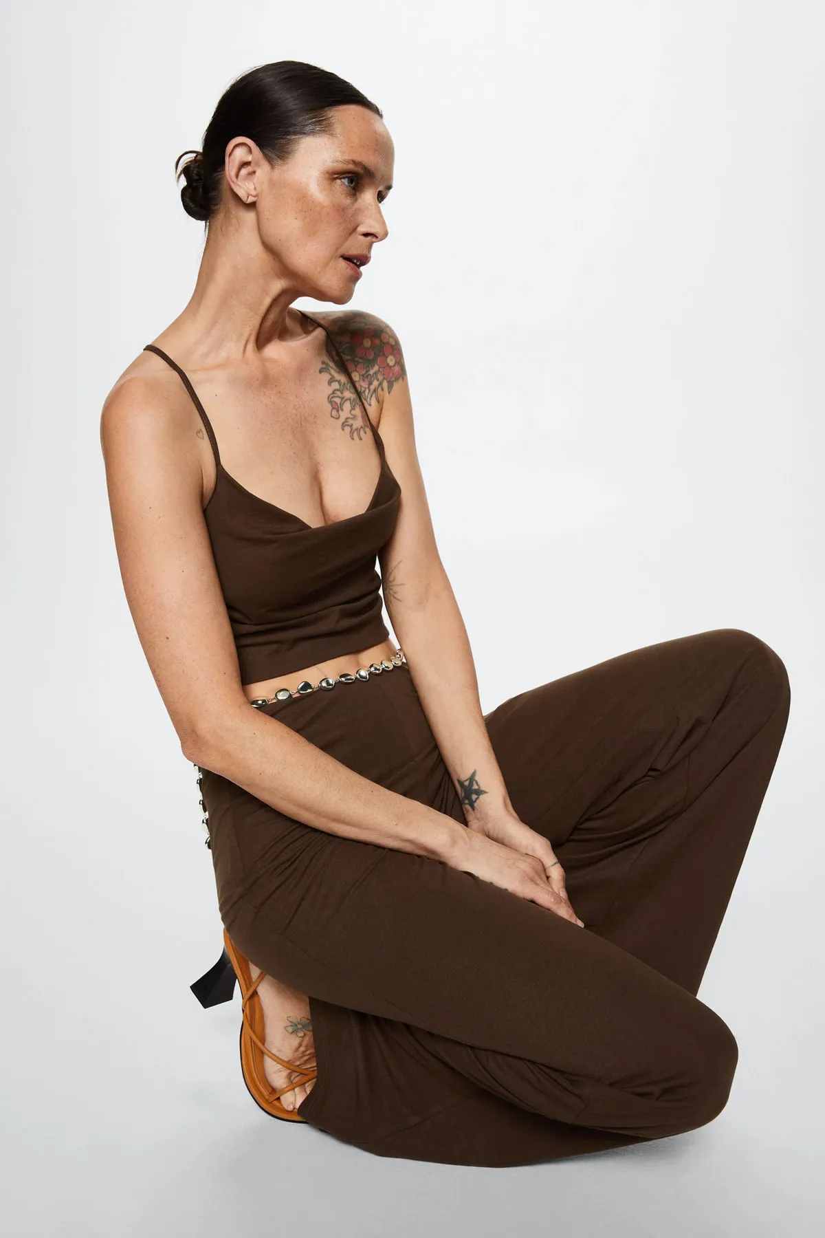 MANGO  Braune Damenhose 37050456