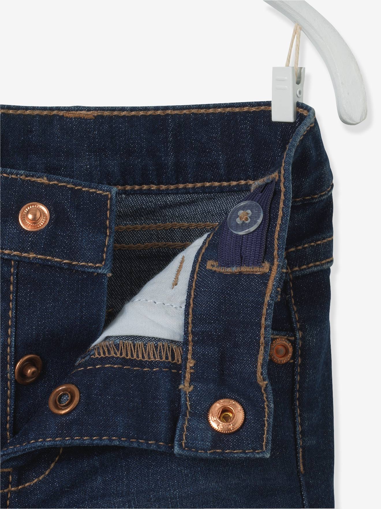 Vertbaudet Gerade Jungen Baby Jeans BASIC - dark blue