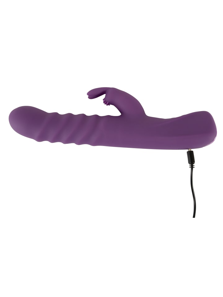 Javida Rabbitvibrator 2 Function Rabbit Vibrator in lila günstig kaufen 24 cm