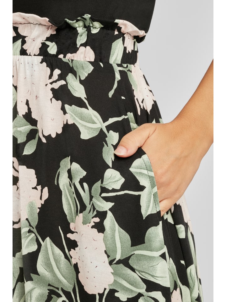 Buffalo Jerseykleid in schwarz-rosa-bedruckt günstig kaufen