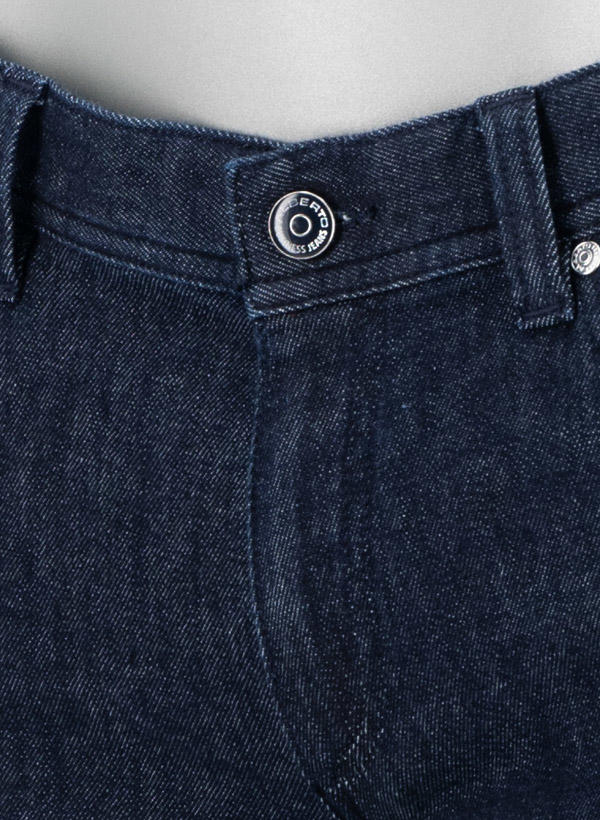 Alberto, Jeans Pipe, Regular Fit, Kaschmir-Baumwolle, navy