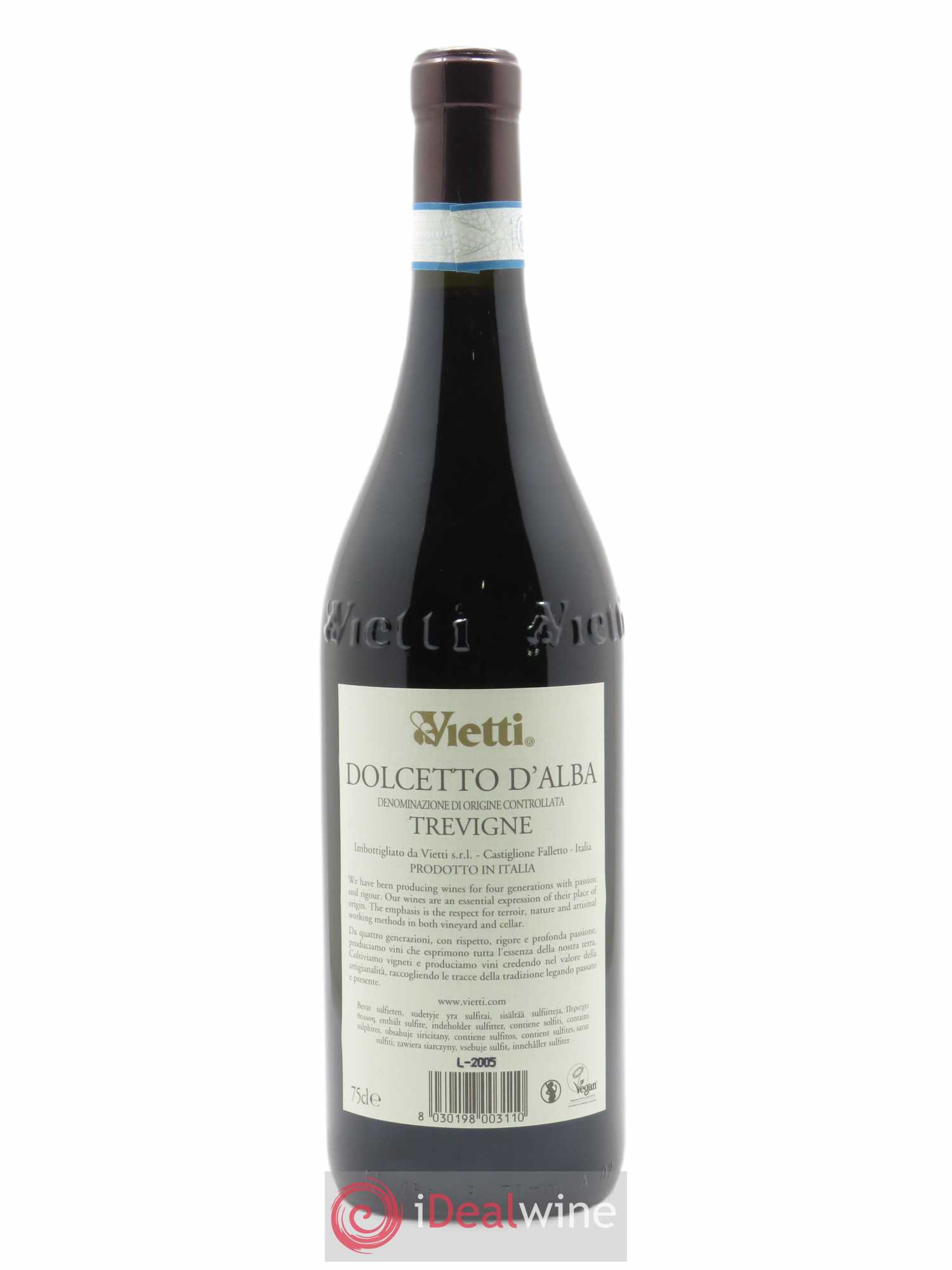 Dolcetto d'Alba DOC Tre Vigne Vietti  2019 - Lot de 1 Bouteille