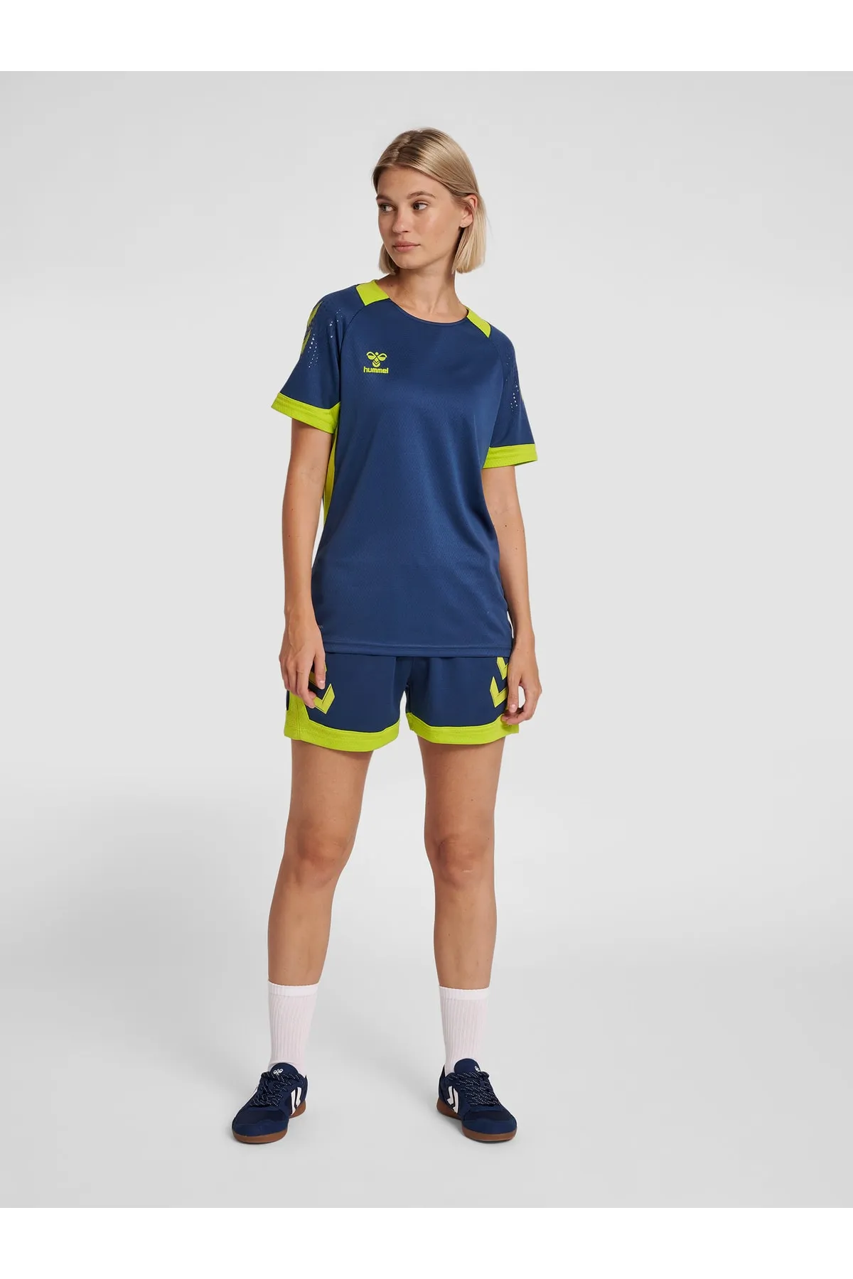 hummel  Kurze Sporthose - Blau - Mittlerer Bund
