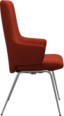 Stressless® Polsterstuhl Laurel, High Back mit Armlehne, Größe L, mit Beinen aus Stahl in Chrom matt