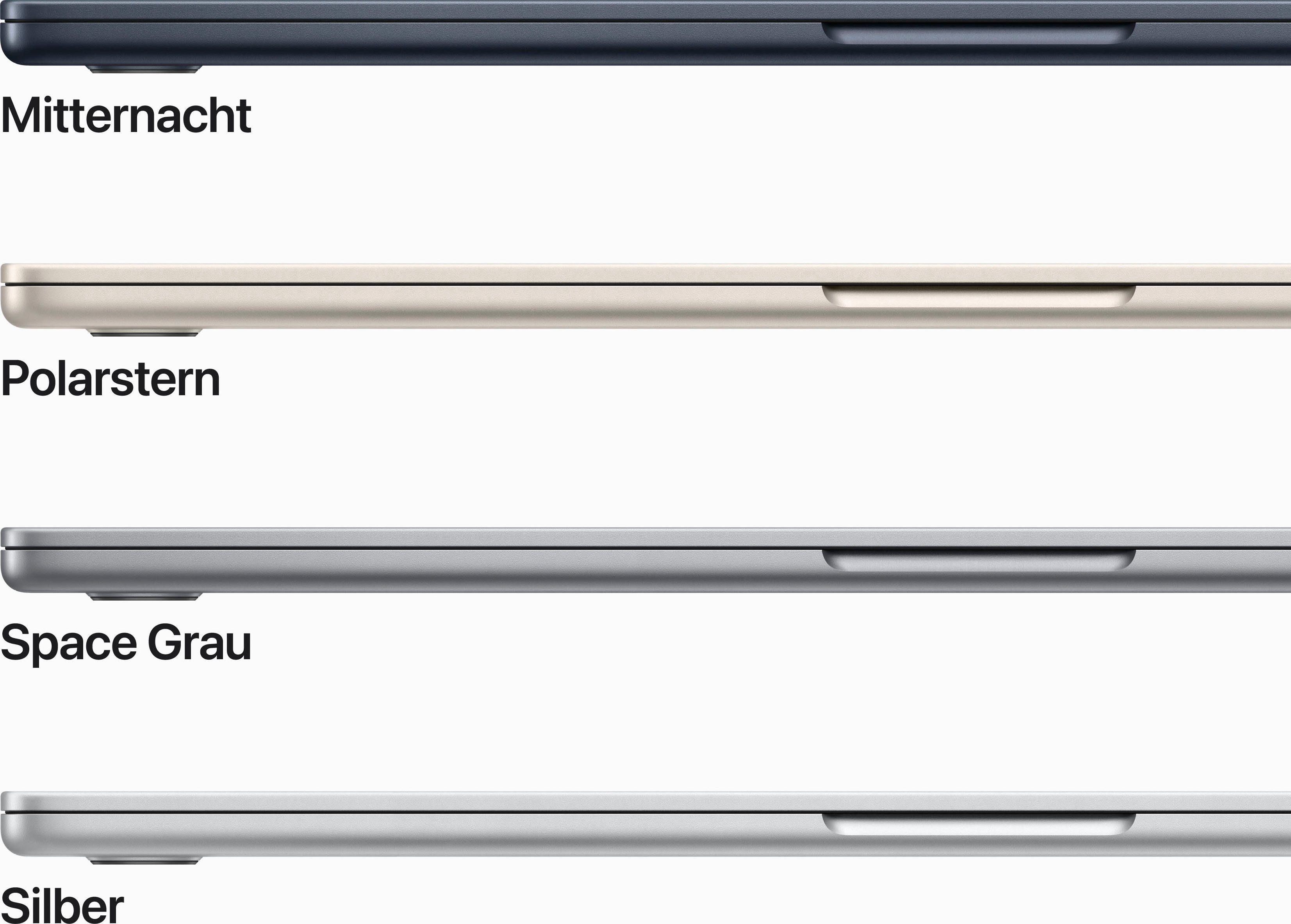 Apple MacBook Air Notebook (38,91 cm/15,3 Zoll, Apple M2, 10-Core GPU, 512 GB SSD)