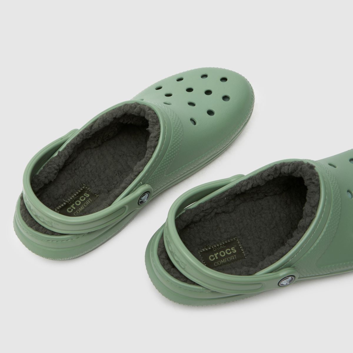 Crocs – Klassiska fodrade träskor i grönt
